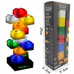 Light Stax Starter 12 τεμ - Τουβλάκια Τύπου LEGO που Φωτίζουν